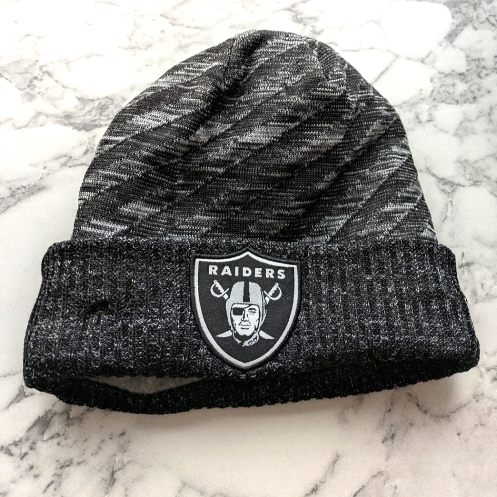 Raiders Black and Gray‎ Beanie